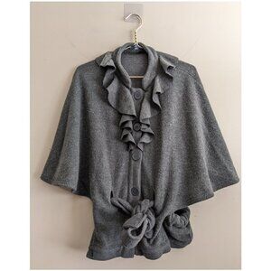 Gap Ruffle Wool Blend cape